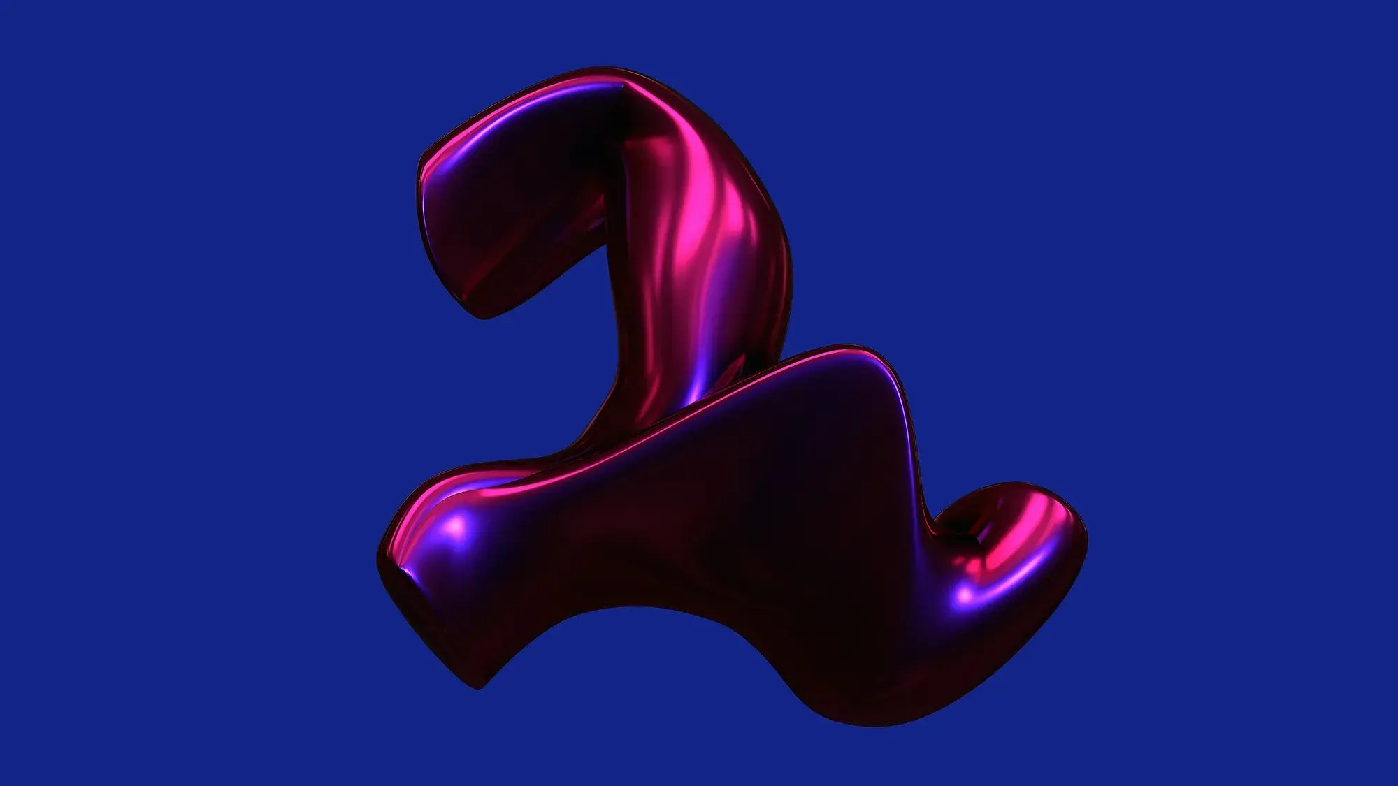 Objet violet flottant