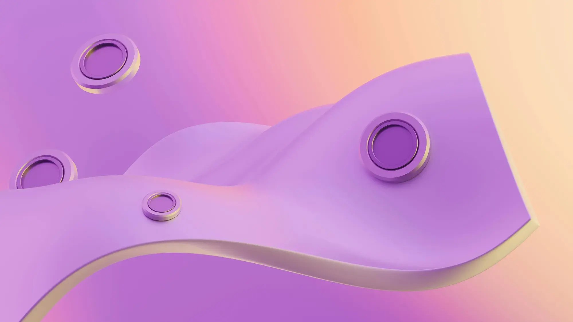 Abstract Pastel 3D rendering