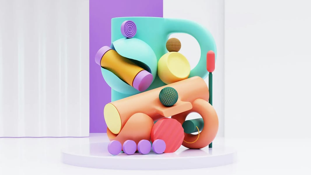 Colorful shop window